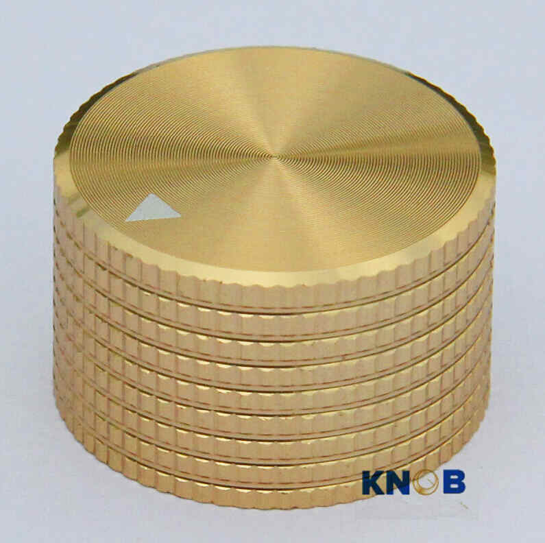 Knurled Aluminum Rotary Control Knob - OD: 25mm / H: 15.5mm